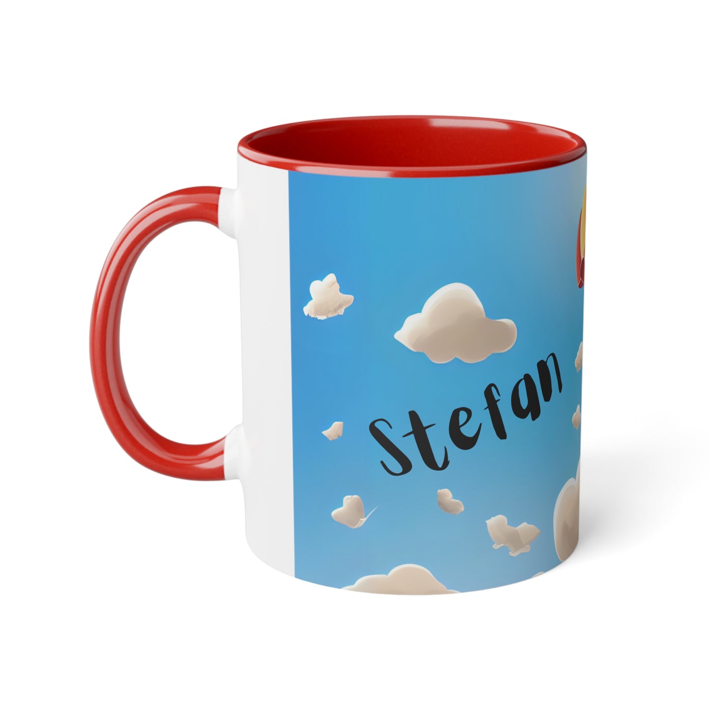 Waschbär-Fallschirm-Becher, Geschenk für Kinder, Tasse für Tierliebhaber, Geburtstagsgeschenk, verspielte Keramiktasse, Abenteuer-Kaffeetasse