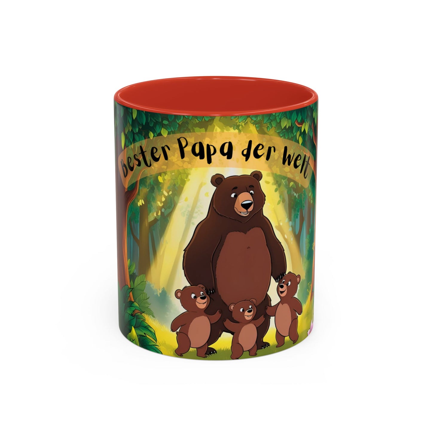 Kaffeetasse Bester Papa Süßes Bären Design Vatertagsgeschenk Tasse Geburtstag für Abenteuerliebhaber Natur inspirierte Tasse persönliche Note für Kaffeeliebhaber
