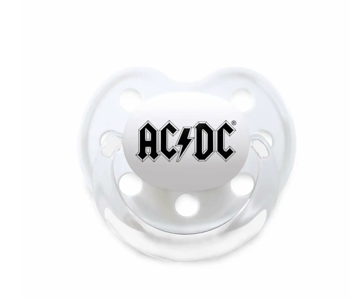 AC/DC (Logo) - Schnuller Weiß