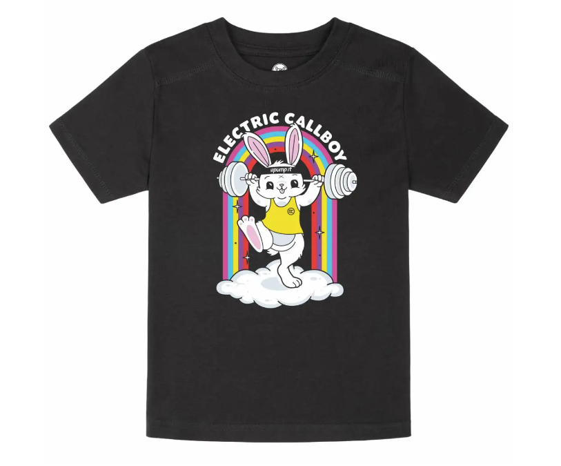 Electric Callboy (Pump It Bunny) - Kinder T-Shirt Schwarz