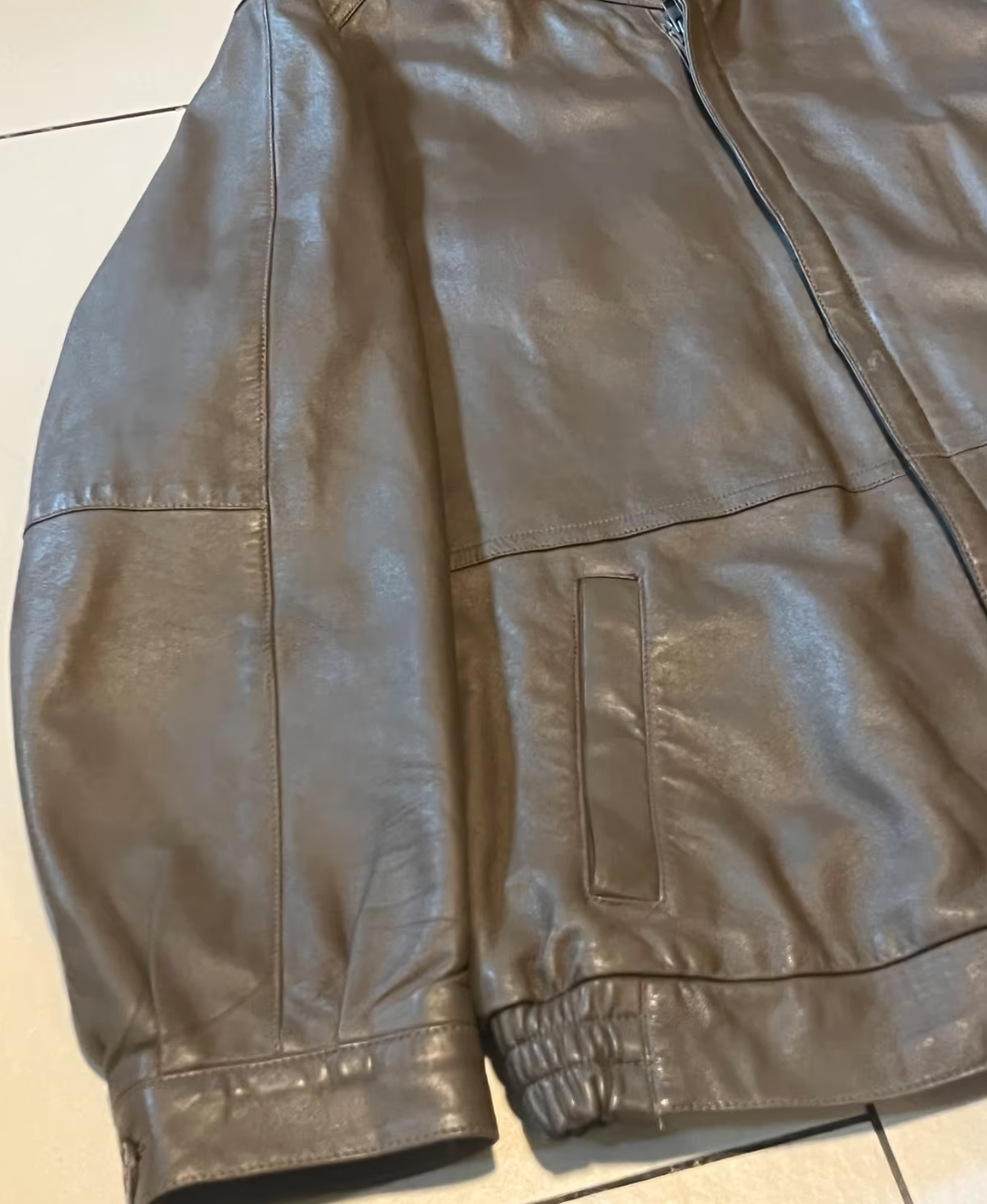 80s Vintage Lederjacke -L-