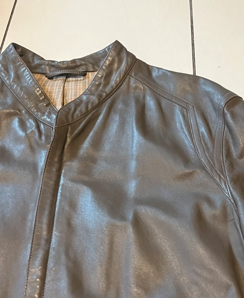 80s Vintage Lederjacke -L-
