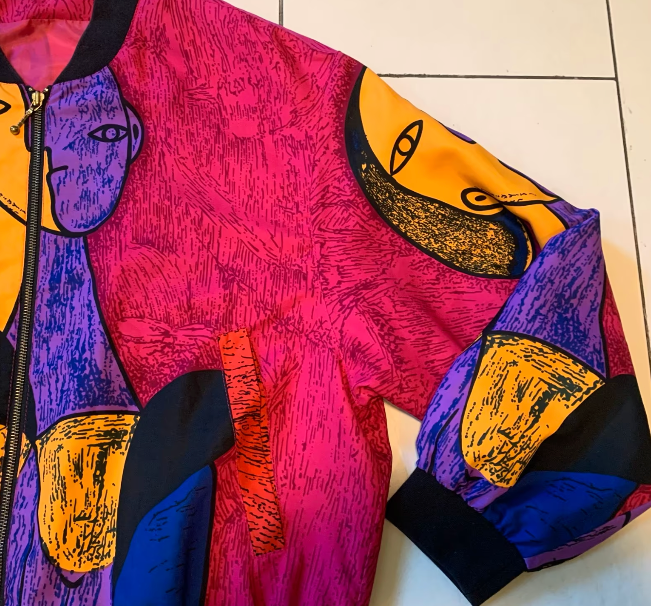 Vintage Blouson -S M- Picasso Art Print