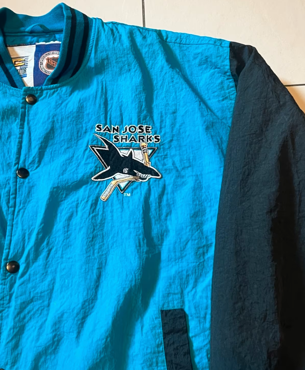 Vintage San Jose Sharks College Jacke -L-