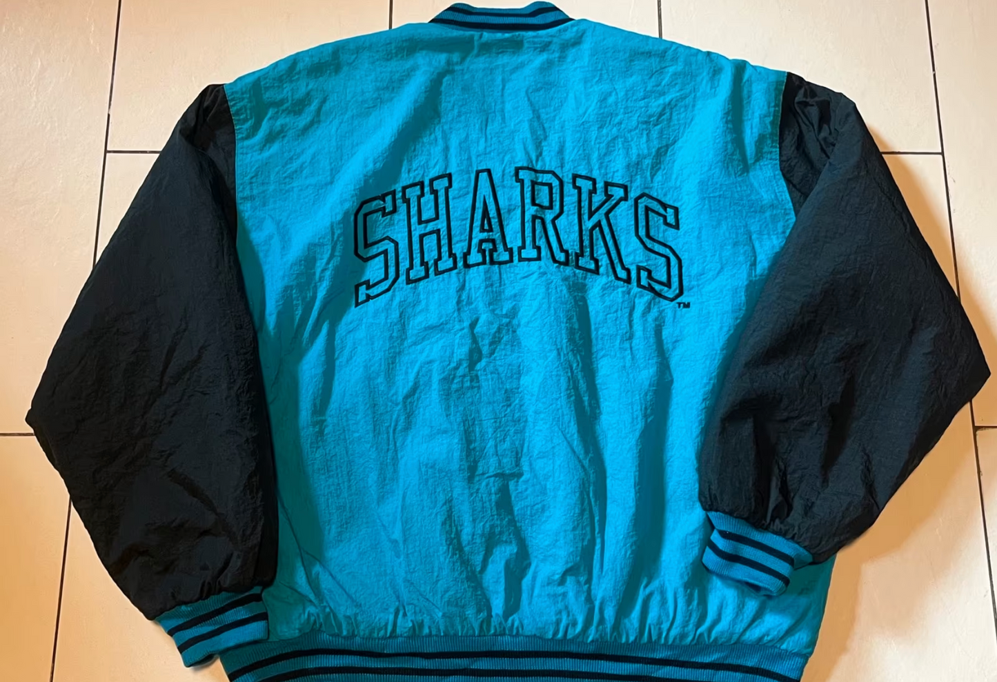 Vintage San Jose Sharks College Jacke -L-
