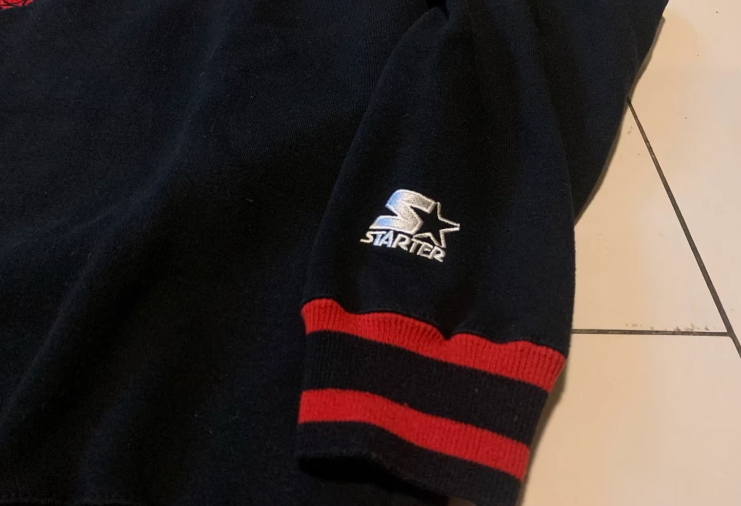 Vintage Starter Pullover -L- Chicago Bulls