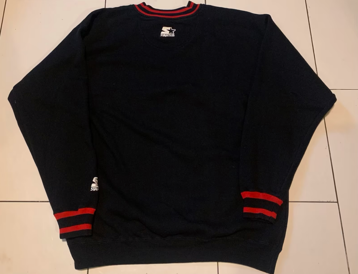 Vintage Starter Pullover -L- Chicago Bulls