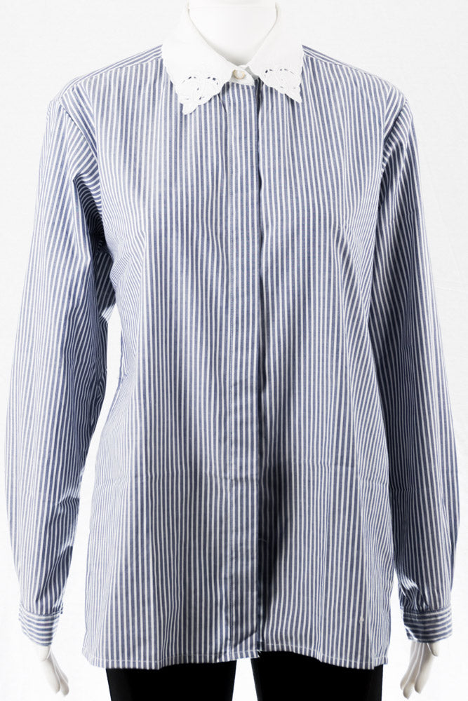 Vintage Bluse mit Streifen -M-