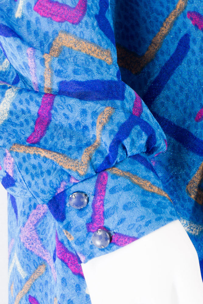 Vintage Kleid mit Art Print -M- Ilany
