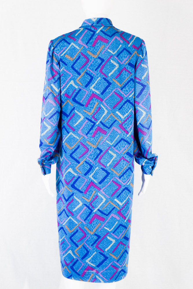 Vintage Kleid mit Art Print -M- Ilany