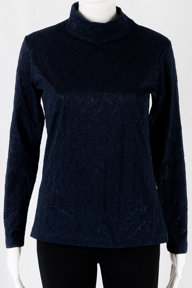 Vintage Longsleeve m. Stehkragen -M-
