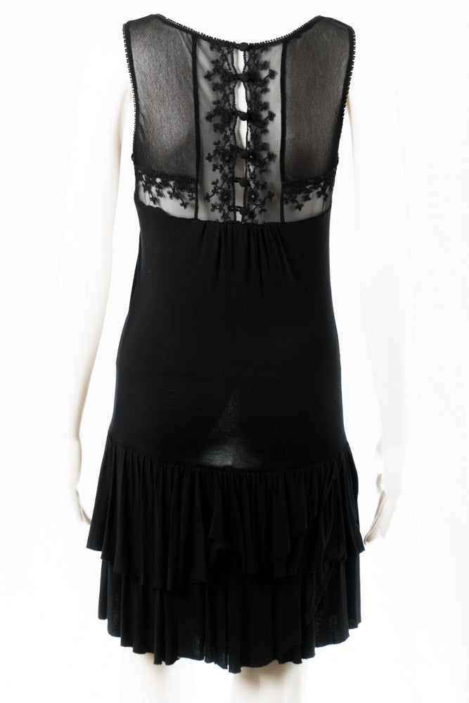 Schwarzes Minikleid -36-