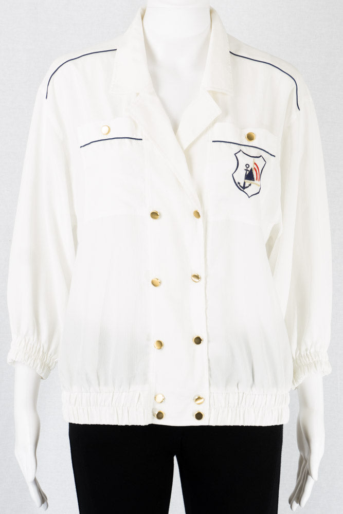 Vintage Blouson Weiß Sommermann -40-