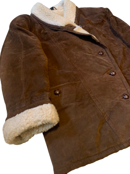 Vintage Jacke Kurzmantel 38 M Frontline Wildleder