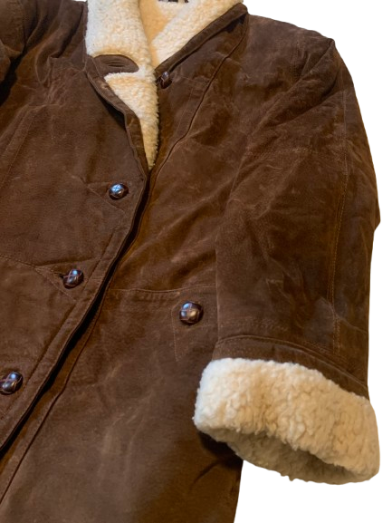 Vintage Jacke Kurzmantel 38 M Frontline Wildleder