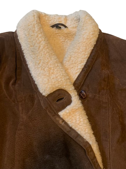 Vintage Jacke Kurzmantel 38 M Frontline Wildleder