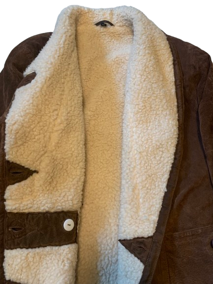 Vintage Jacke Kurzmantel 38 M Frontline Wildleder