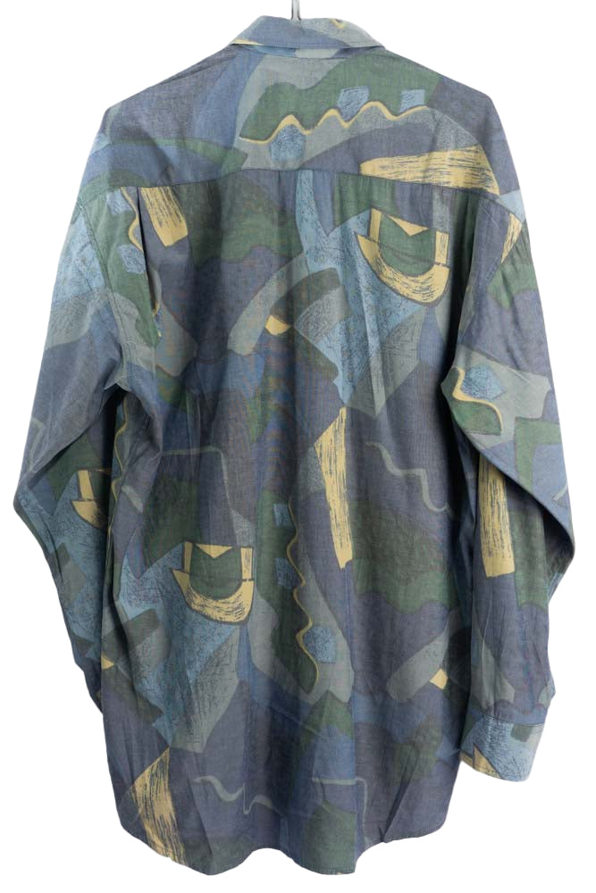 Vintage Hemd mit Art Print -L-