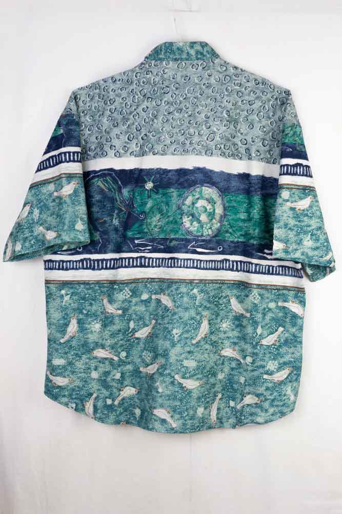 Vintage Art Print Hemd -XL-