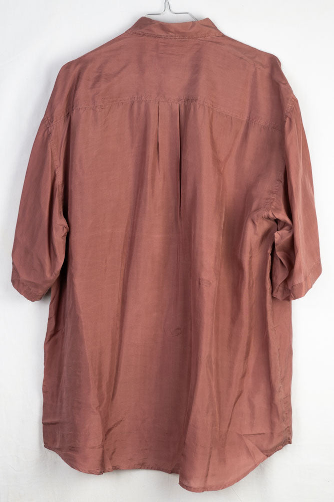 Vintage Hemd Seide -L-