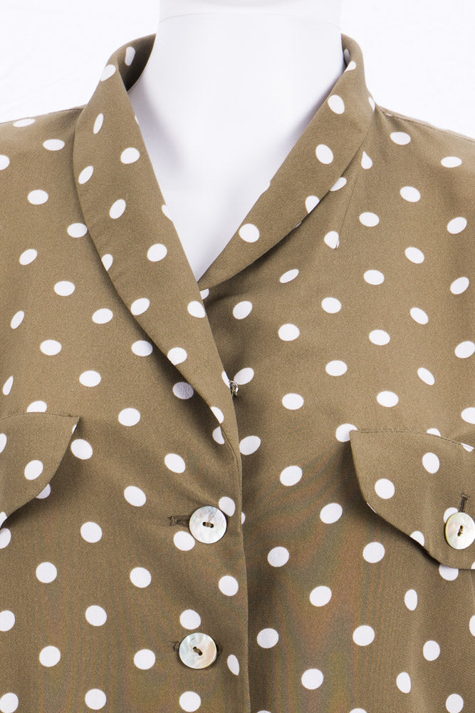 Vintage Polkadot Bluse - Sue Lin