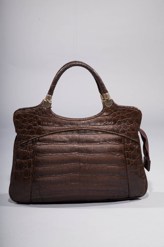 Vintage 60's Tasche mit Krokoprägung