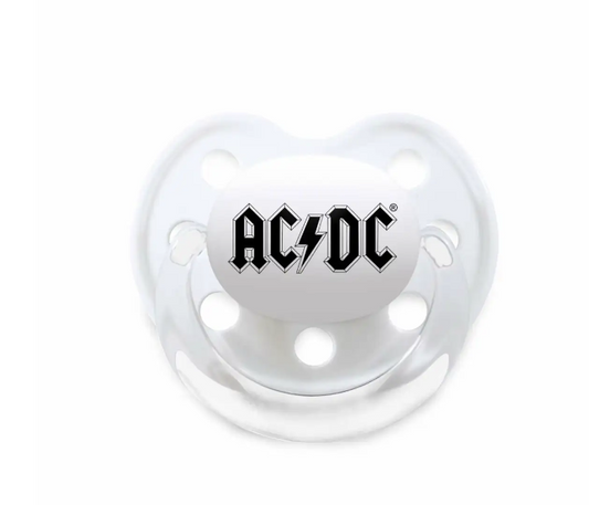AC/DC (Logo) - Schnuller Weiß