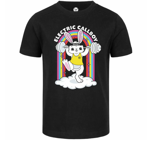 Electric Callboy (Pump It Bunny) - Kinder T-Shirt Schwarz