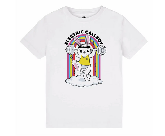 Electric Callboy (Pump It Bunny) - Kinder T-Shirt Weiß
