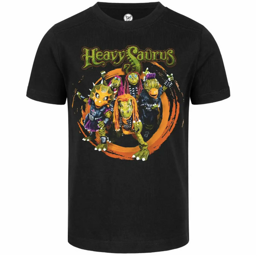 Heavysaurus (Rock 'n Rarr) - Kinder T-Shirt Schwarz