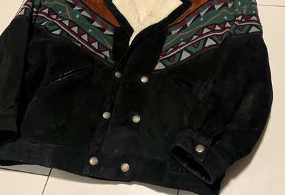 Vintage Jacke -XL- Ethno Aztek Bomber