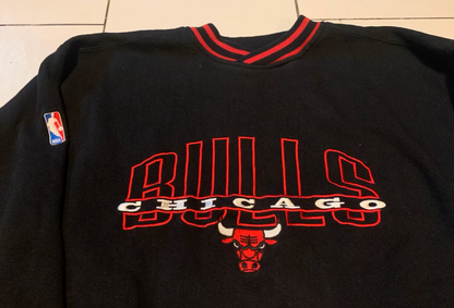 Vintage Starter Pullover -L- Chicago Bulls