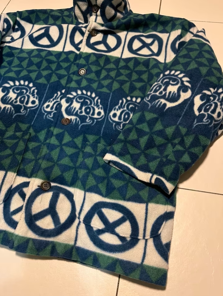 Vintage Fleece Jacke -L-