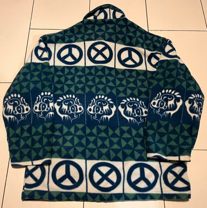 Vintage Fleece Jacke -L-