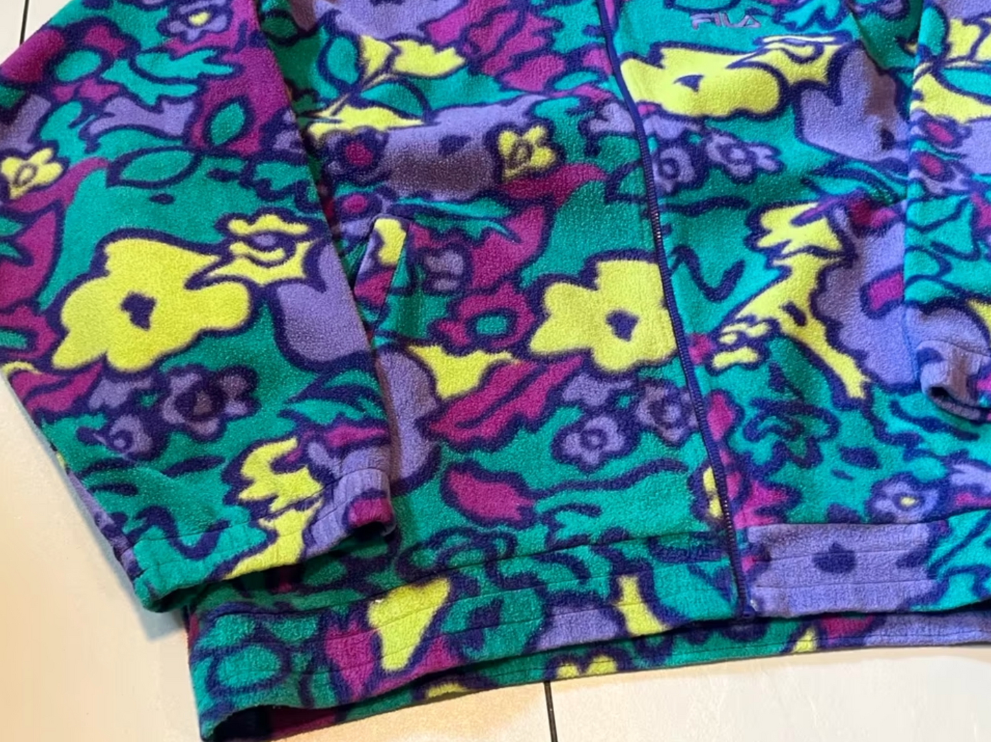 Vintage Fila Fleece Jacke -L-