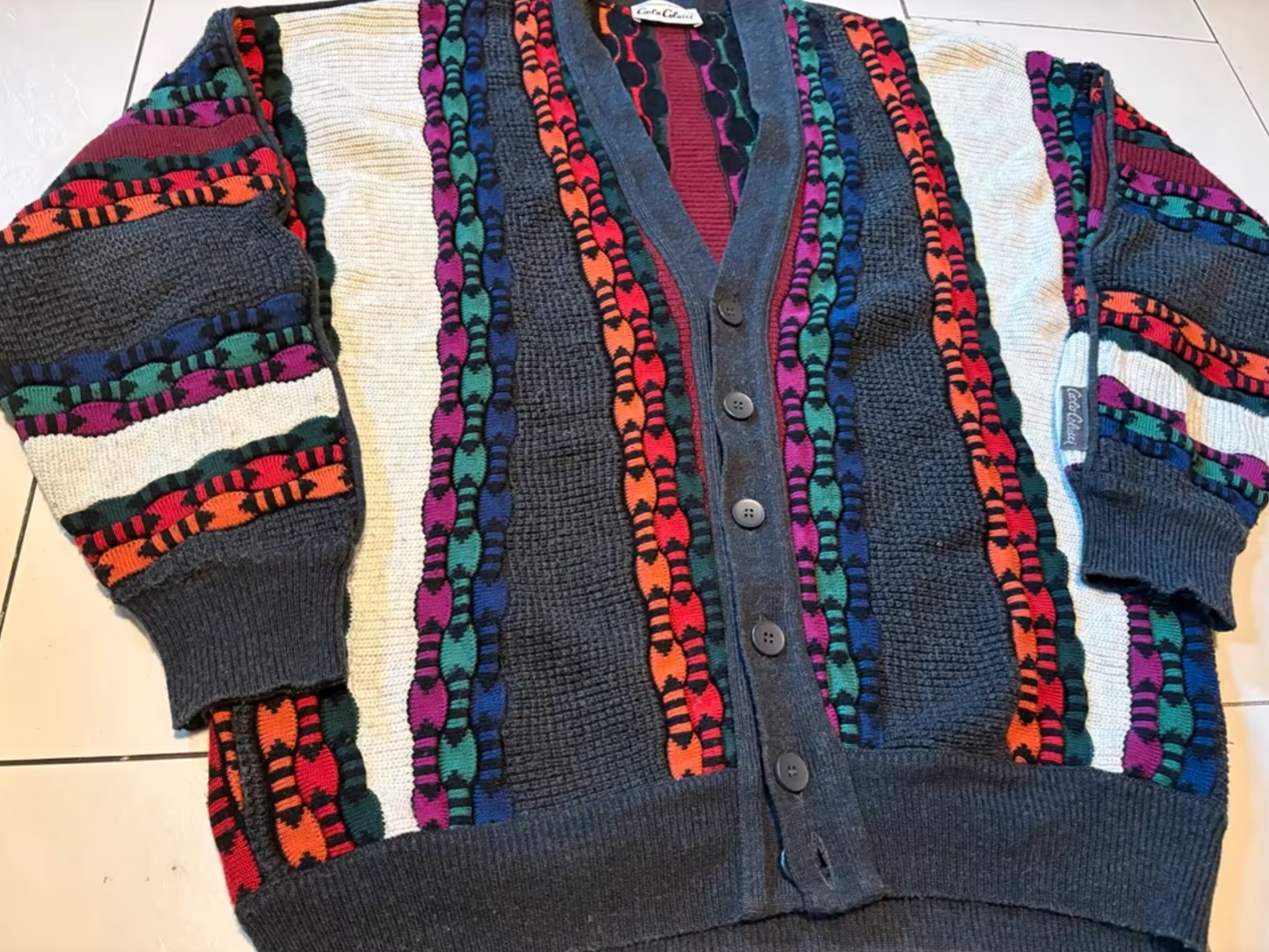 Vintage Carlo Colucci Strickjacke -L-