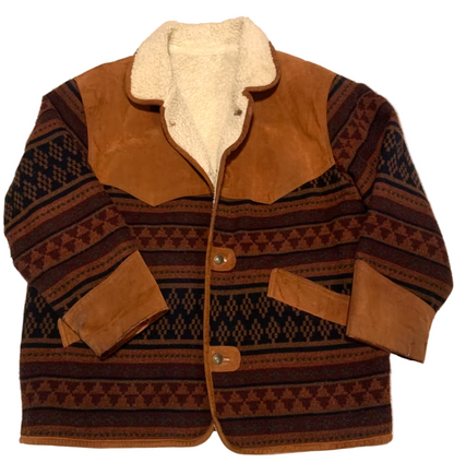 Vintage Jacke -L- Ethno Aztec