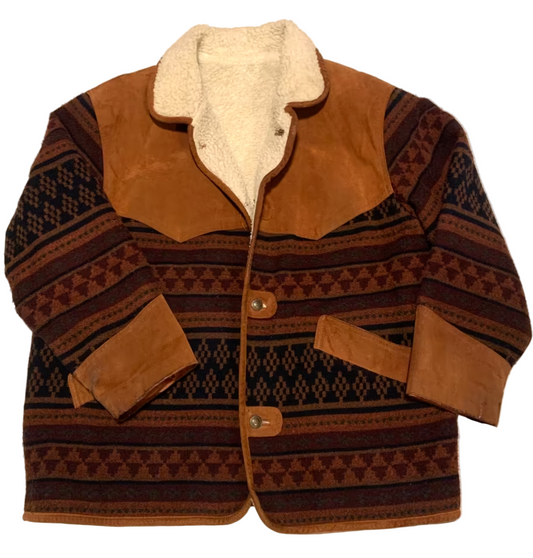 Vintage Jacke -L- Ethno Aztec