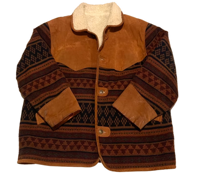 Vintage Jacke -L- Ethno Aztec