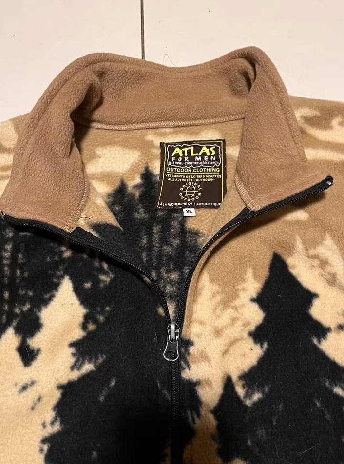 Vintage Fleece Weste -XL-