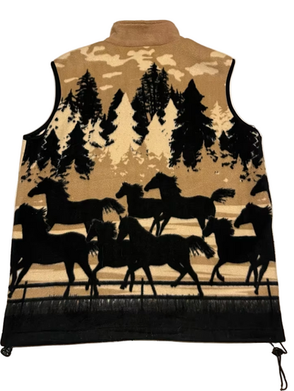 Vintage Fleece Weste -XL-