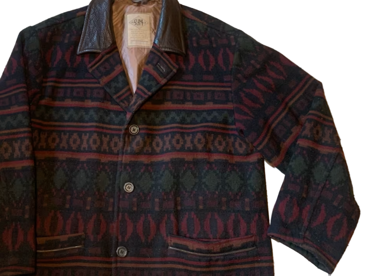 Vintage Jacke -L- Aztek Kurzmantel