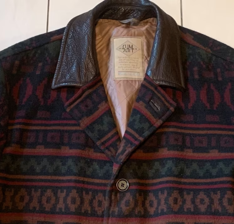 Vintage Jacke -L- Aztek Kurzmantel