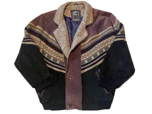 Vintage Jacke -L- Ethno Aztec