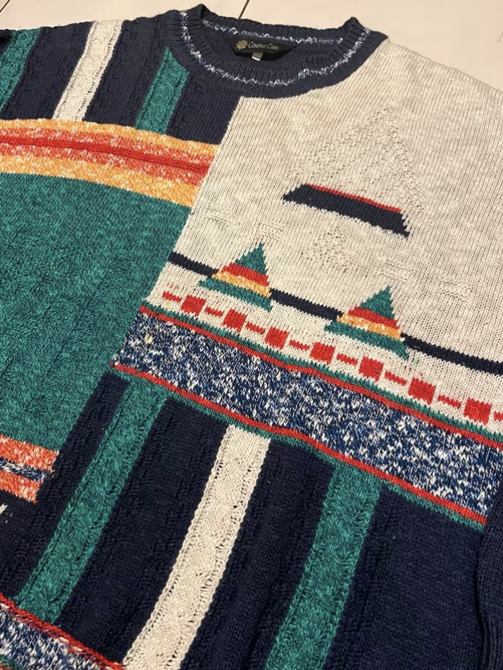 Vintage Pullover Compass Card -XXL-