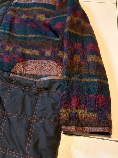 Vintage Jacke L Kurzmantel Aztek Ethno