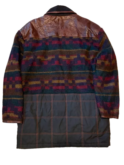 Vintage Jacke L Kurzmantel Aztek Ethno