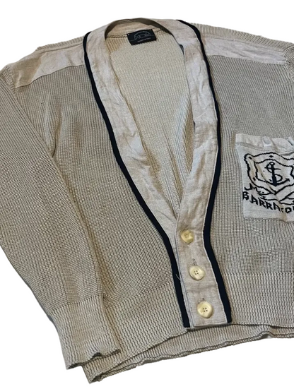 Vintage Hom Strickjacke L 52 beige Cardigan