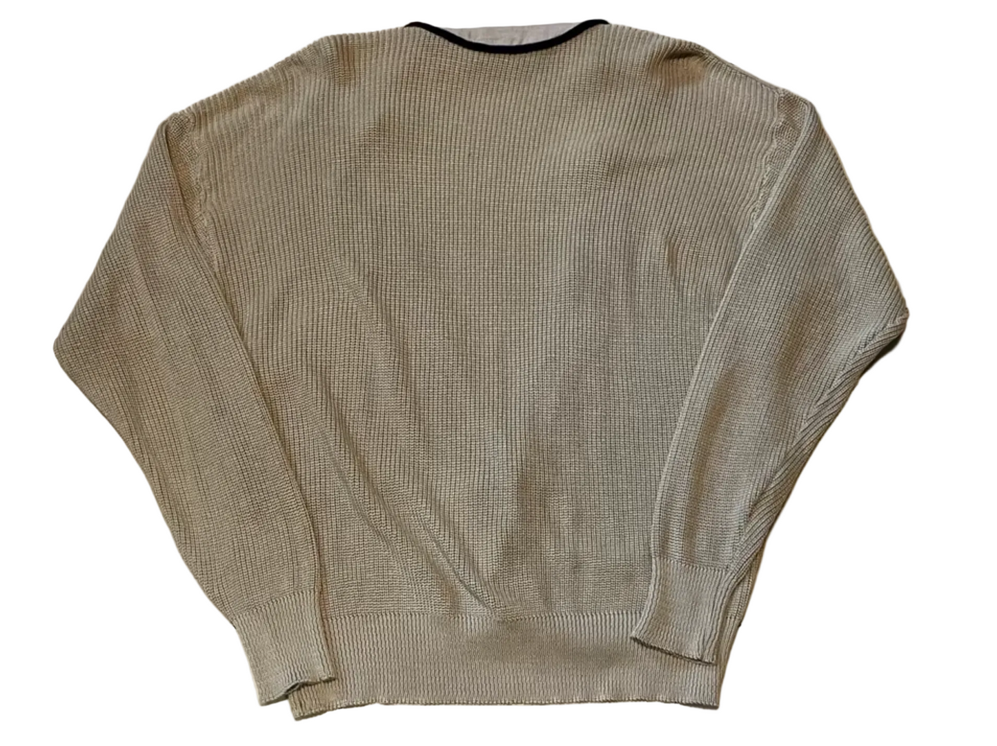 Vintage Hom Strickjacke L 52 beige Cardigan