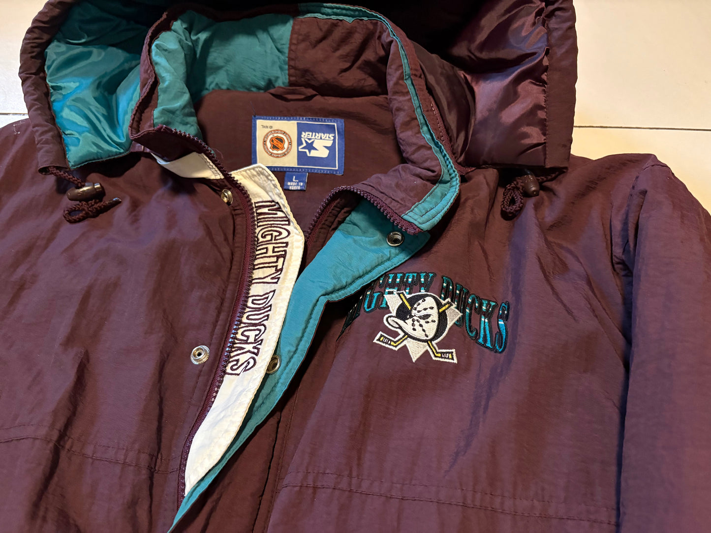 Vintage Starter Mighty Ducks Jacke -L-